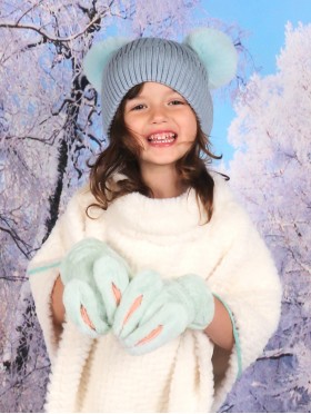 Kid's Floppy Rabbit  Ear Mittens